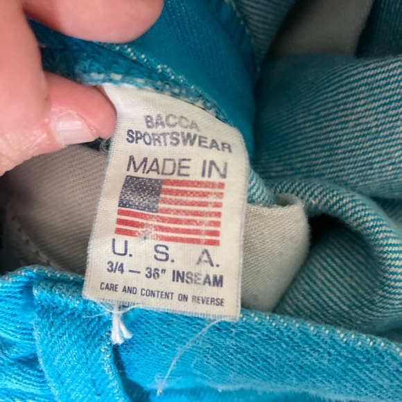 Ozark Mountain Bareback Jeans Vintage Blue Turqoise Western Rodeo - Picture 3 of 9